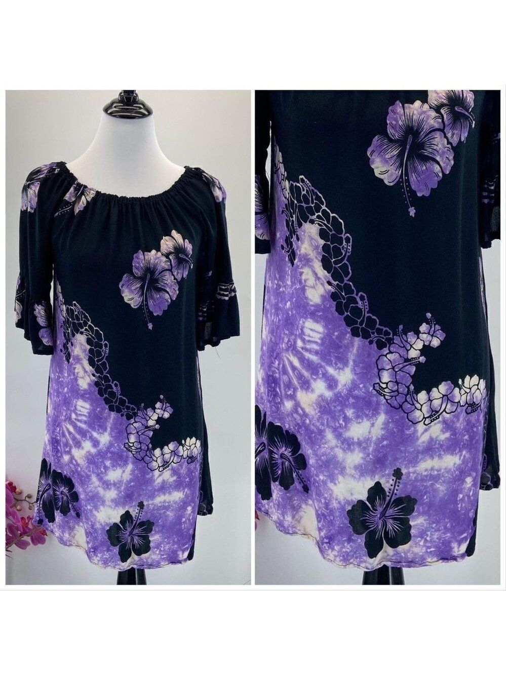 Hawaiian Scoop Neck Muumuu Casual Movements